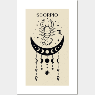 Scorpio star sign; zodiac; horoscope; star sign; astrology; birthday; gift; Scorpio symbol Posters and Art